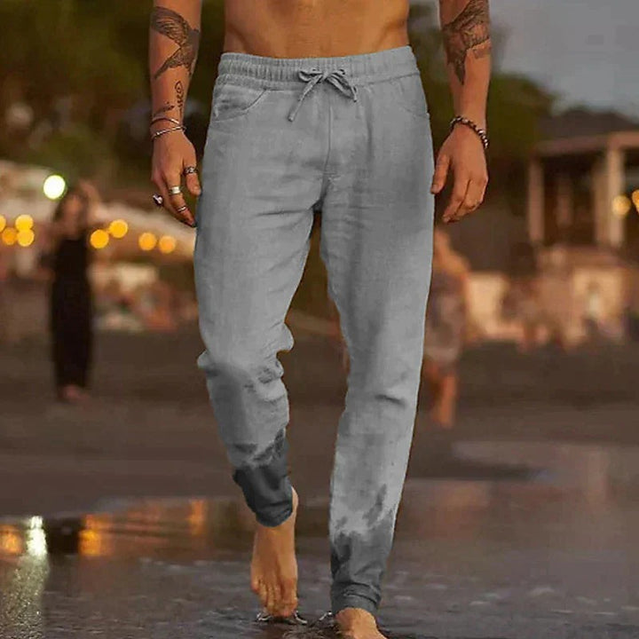 Breathable Linen Drawstring Joggers