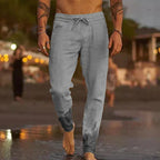 Breathable Linen Drawstring Joggers