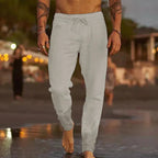 Breathable Linen Drawstring Joggers