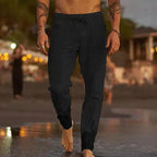 Breathable Linen Drawstring Joggers