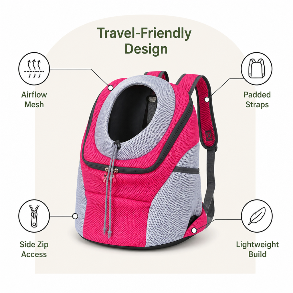 Breathable Padded Hands-Free Backpack Carrier