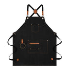 Canvas Sleeveless Apron, Waterproof and Oil-Proof Cotton Canvas