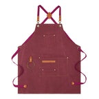 Canvas Sleeveless Apron, Waterproof and Oil-Proof Cotton Canvas