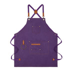 Canvas Sleeveless Apron, Waterproof and Oil-Proof Cotton Canvas