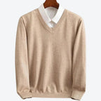 Cashmere Jumper for Men Crew Neck Pullover