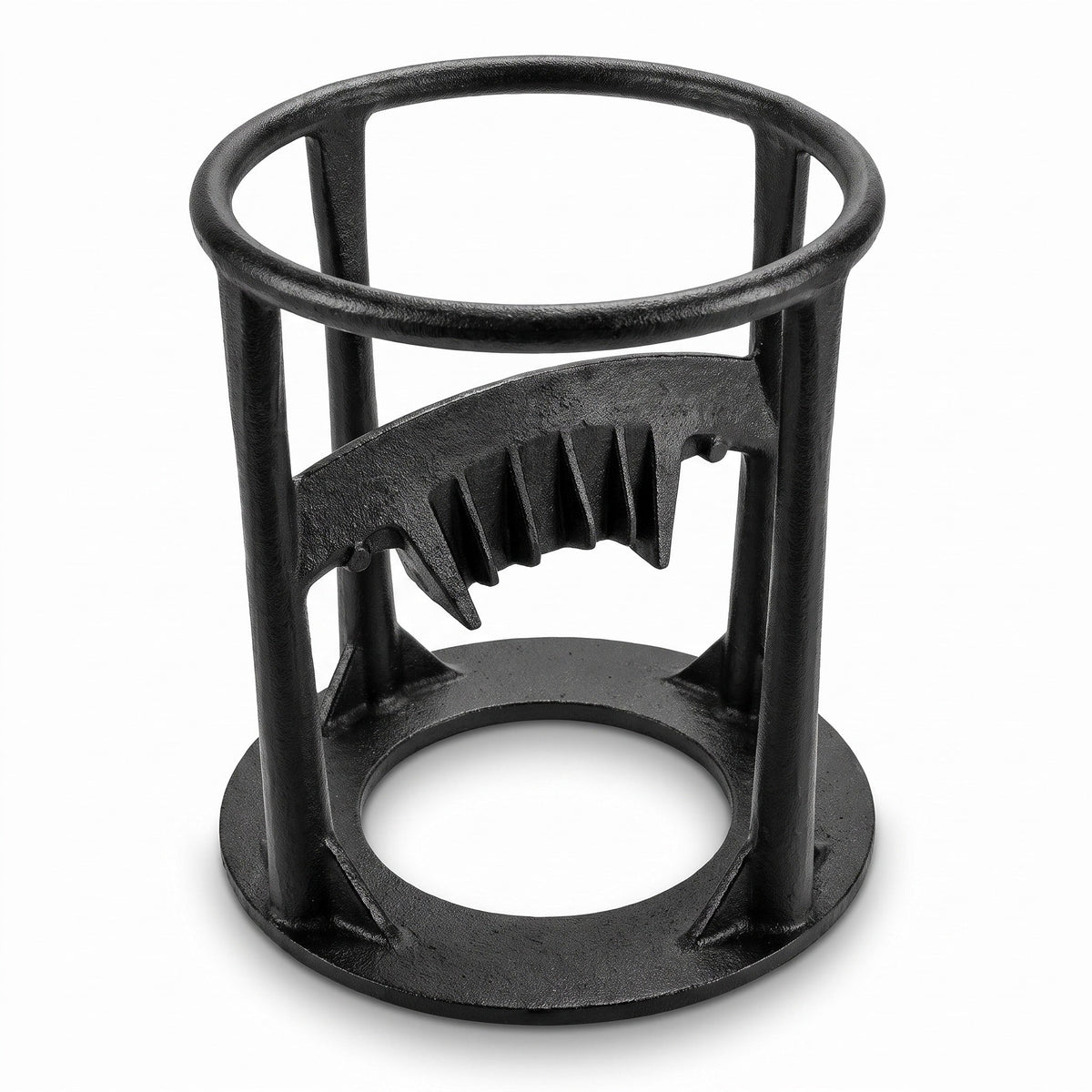 Cast Iron Log Splitter Wedge Safety Cage Kindling Splitting Tool
