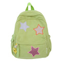 Casual Star-Embellished School Backpack