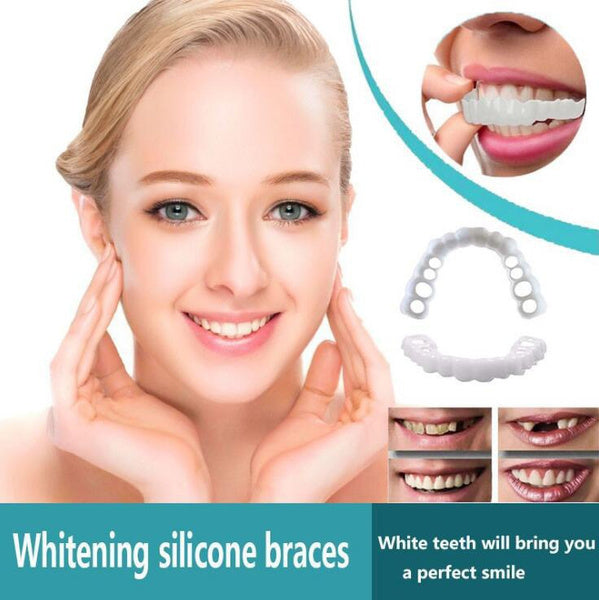 Clip-on dental veneer | Tooth-supported design, no adhesive | For a radiant smile without a dentist visit