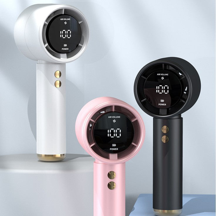 Compact Cordless Travel Hair Dryer — Digital LED Display, Ionic Function, Ergonomic Handle