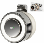 Compact Magnetic Fan with 360 Degree Cooling and Portable LED Light