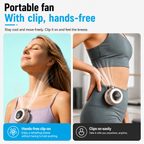 Compact Magnetic Fan with 360 Degree Cooling and Portable LED Light