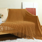 Cosy Knitted Throw Blanket