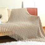 Cosy Knitted Throw Blanket