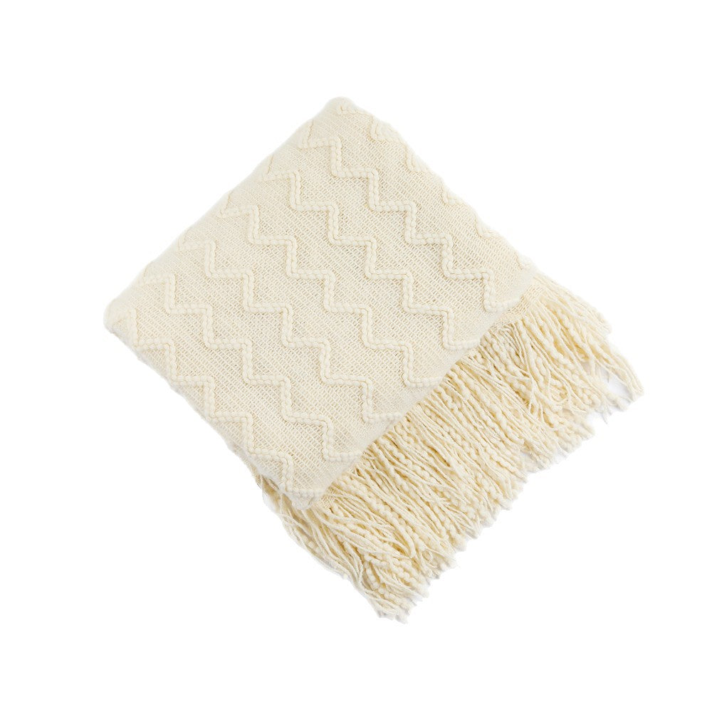 Cosy Knitted Throw Blanket