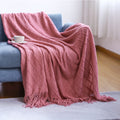 Cosy Knitted Throw Blanket