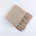 Cosy Knitted Throw Blanket