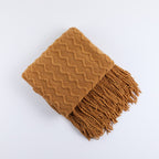Cosy Knitted Throw Blanket