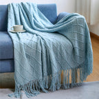 Cosy Knitted Throw Blanket