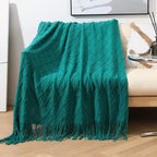 Cosy Knitted Throw Blanket
