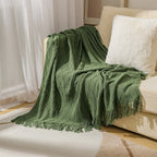 Cosy Knitted Throw Blanket