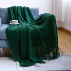 Cosy Knitted Throw Blanket