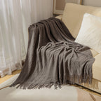 Cosy Knitted Throw Blanket