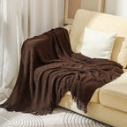 Cosy Knitted Throw Blanket