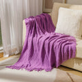 Cosy Knitted Throw Blanket