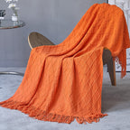 Cosy Knitted Throw Blanket