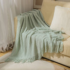 Cosy Knitted Throw Blanket