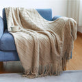 Cosy Knitted Throw Blanket