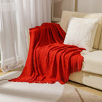Cosy Knitted Throw Blanket