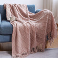 Cosy Knitted Throw Blanket