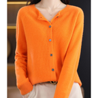 Cosy Merino Cashmere Blend Button Cardigan