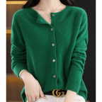 Cosy Merino Cashmere Blend Button Cardigan