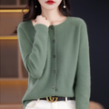 Cosy Merino Cashmere Blend Button Cardigan