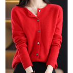Cosy Merino Cashmere Blend Button Cardigan