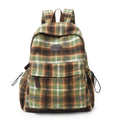 Cosy Plaid Patterned School Backpack