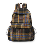 Cosy Plaid Patterned School Backpack