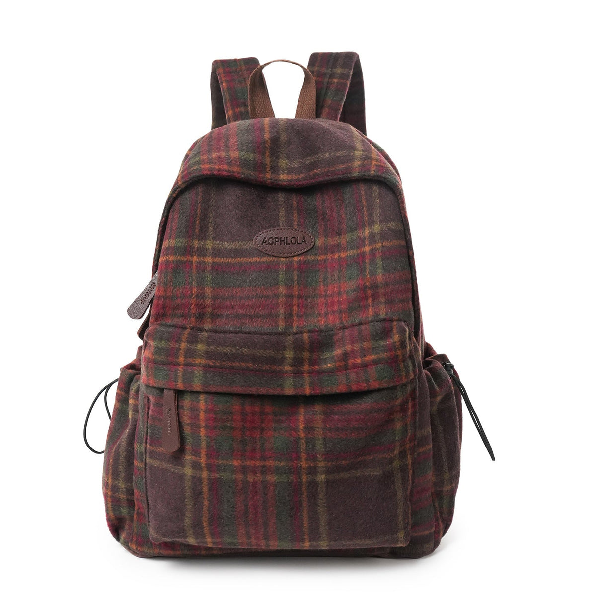 Cosy Plaid Patterned School Backpack
