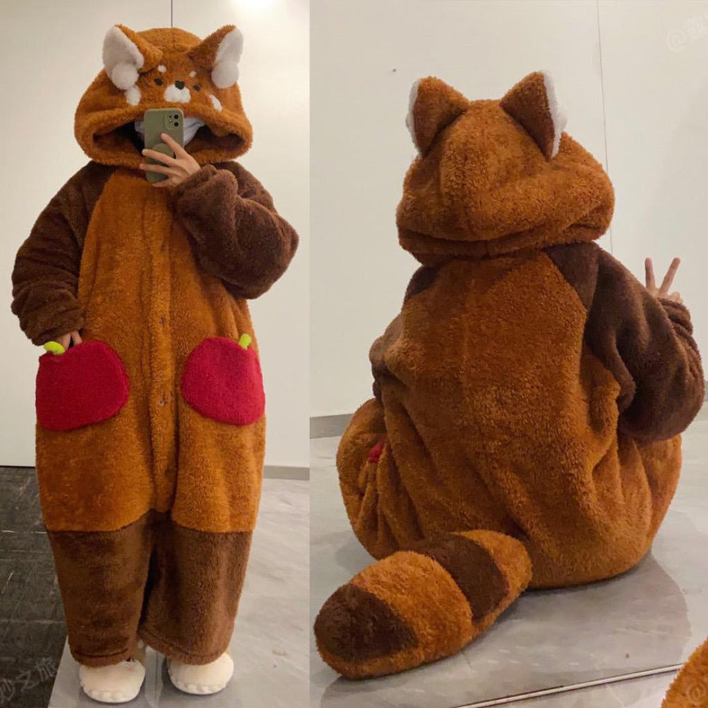 Cosy Pyjama Set for Comfortable Sleep All Night - Red Panda Design