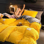 Cosy Velvet Fleece Duvet Cover | Extra Warm for Cold Nights
