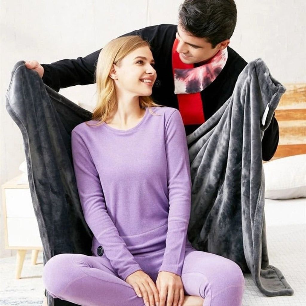 Cosy Wearable Heated Blanket Portable Throw with USB Power