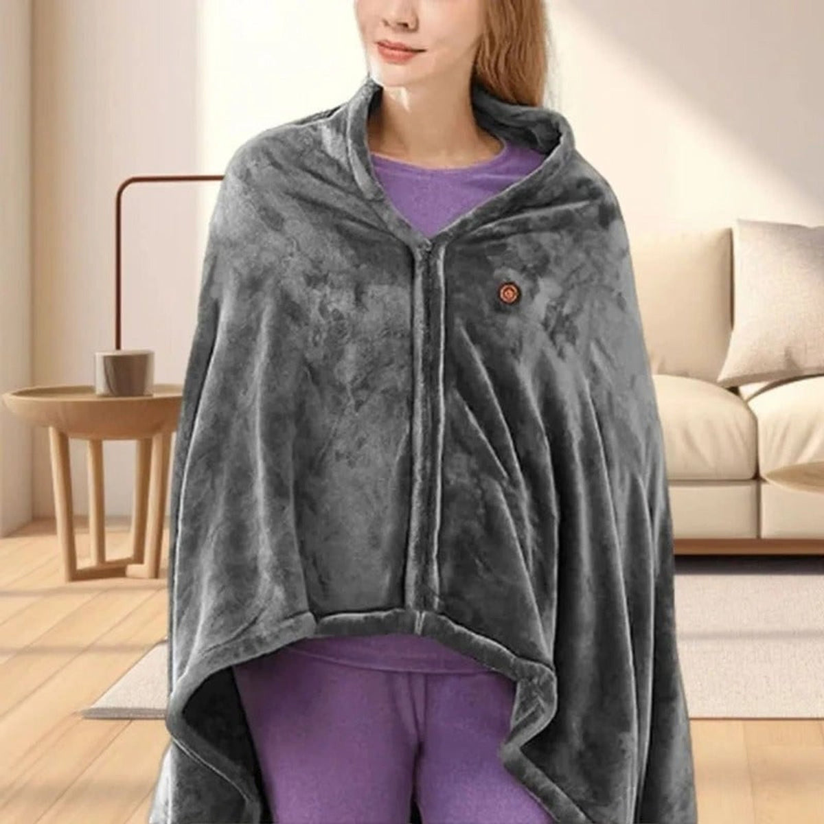 Cosy Wearable Heated Blanket Portable Throw with USB Power
