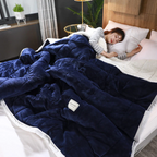 Cosy Winter Blanket | Soft Velvet & Lambswool | Machine Washable | Ideal for Autumn & Winter