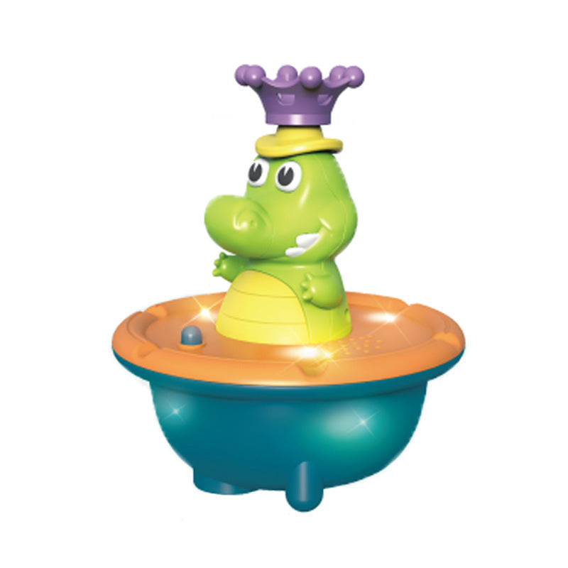 Crocodile Fountain Bath Toy with Pictured Spray Toppers