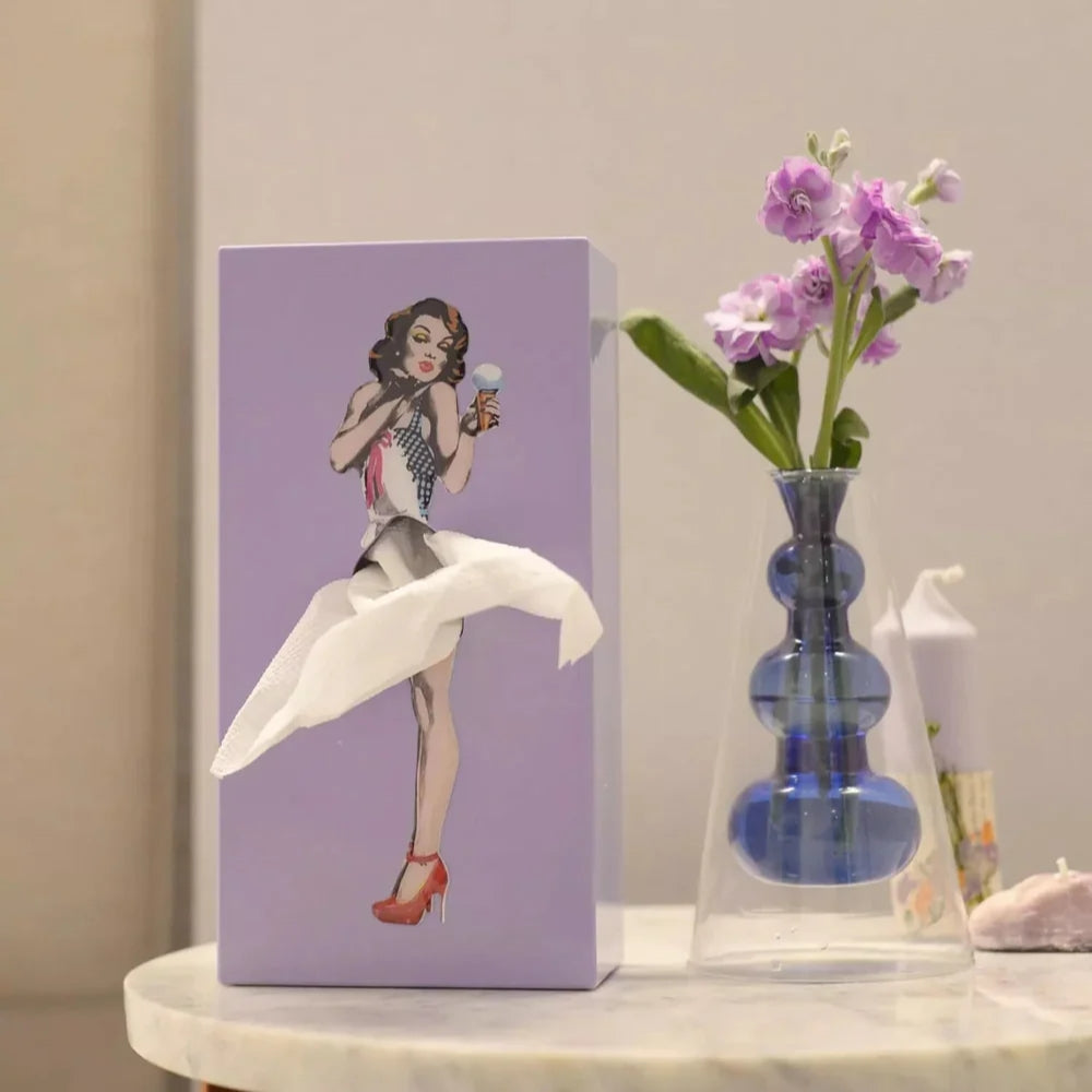 Decorative Tissue Box Cover - Novelty Dancer Design - Fun Home & Office Decor