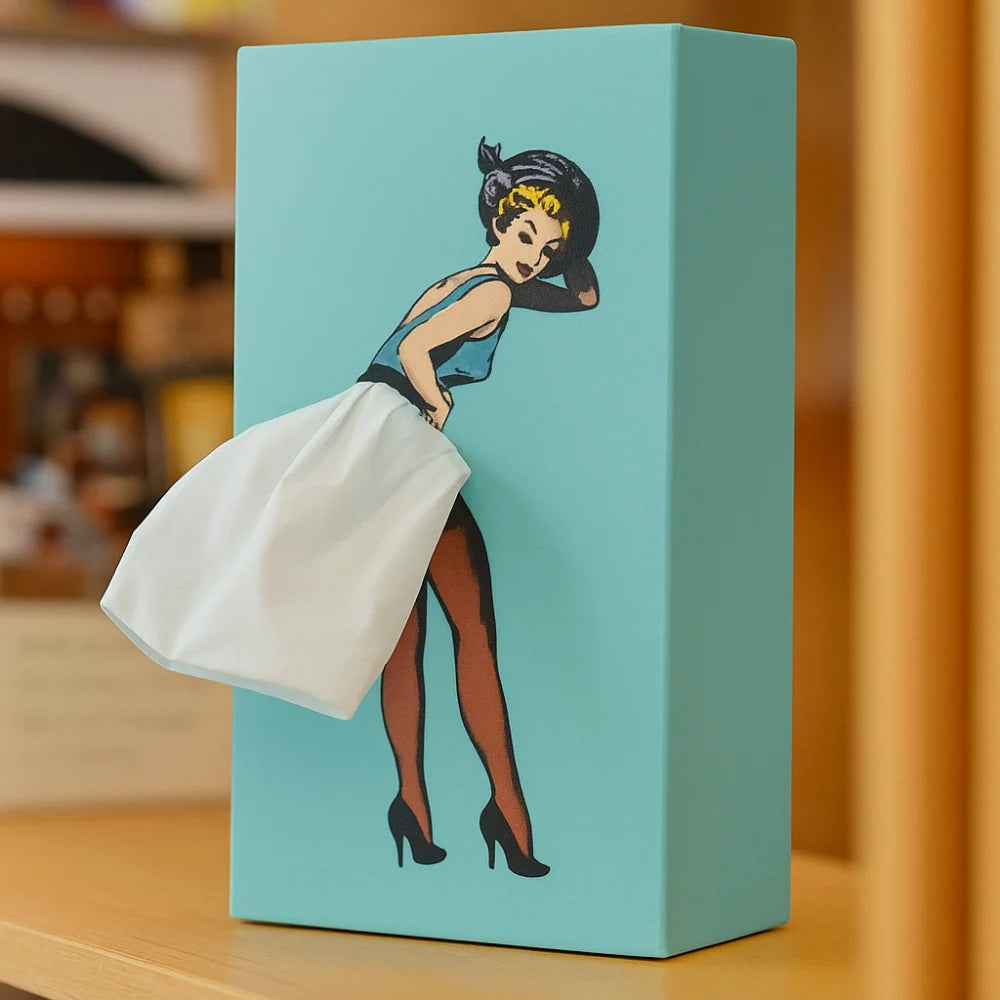 Decorative Tissue Box Cover - Novelty Dancer Design - Fun Home & Office Decor