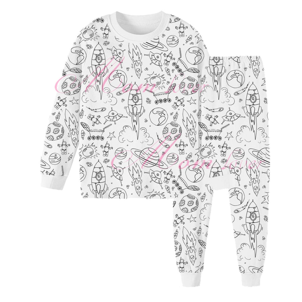 DIY Colour-In Pyjama Set for Kids – 8 Patterns to Personalise