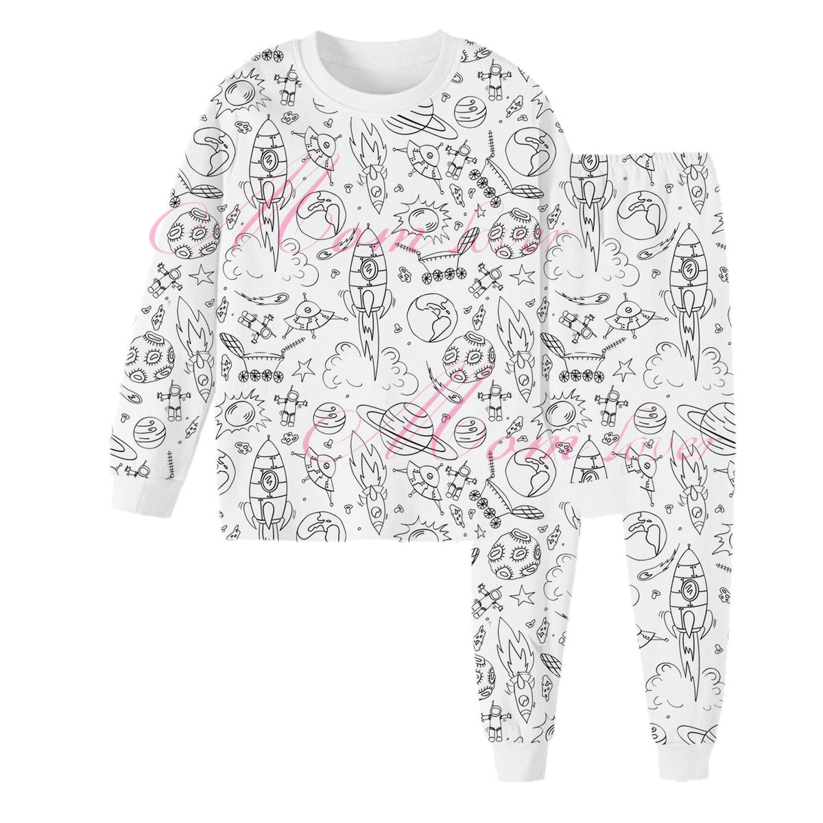 DIY Colour-In Pyjama Set for Kids – 8 Patterns to Personalise